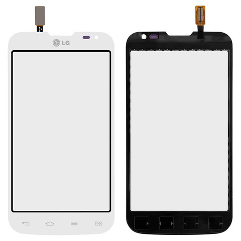 Сенсорний екран для LG D325 Optimus L70 Dual SIM, білий, 124*64мм 