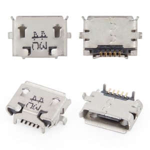 Конектор зарядки для мобільних телефонів, 5 pin, тип 10, micro USB тип B