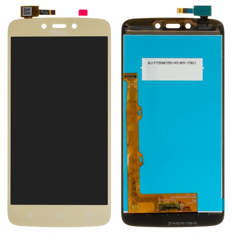 Дисплей для Motorola XT1723 Moto C Plus, золотистый, Original PRC 