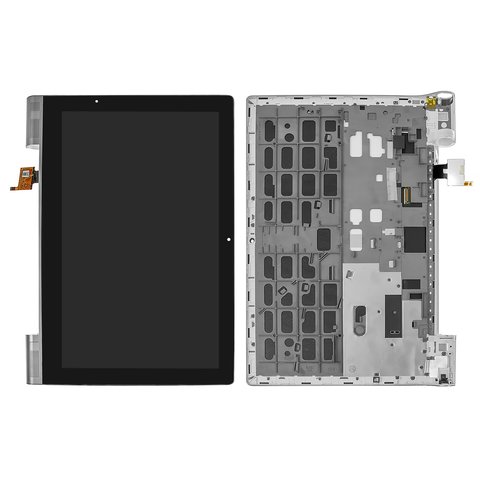 Дисплей для Lenovo Yoga Tablet 2 Pro 1380, черный, с рамкой