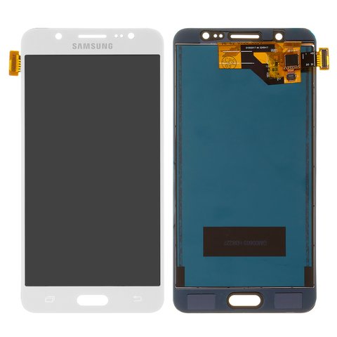 Дисплей для Samsung J510 Galaxy J5 2016 , белый, без регулировки яркости, без рамки, Сopy, TFT 