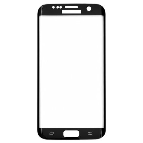 Захисне скло All Spares для Samsung G935F Galaxy S7 EDGE, G935FD Galaxy S7 EDGE Duos, 0,26 мм 9H, Full Screen, чорний, Це скло покриває весь екран.