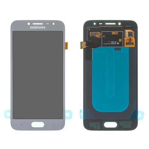 Дисплей для Samsung J250 Galaxy J2 2018 , J250 Galaxy J2 Pro 2018 , сріблястий, блакитний, без рамки, Original, сервісне опаковання, #GH97 21339B
