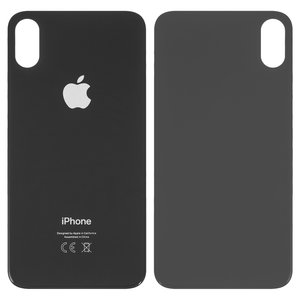 Задняя панель корпуса для iPhone X, черная, не нужно снимать стекло камеры, big hole