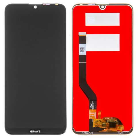 Дисплей для Huawei Y7 2019 , чорний, без рамки, High Copy, DUB LX1