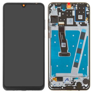 Дисплей для Huawei P30 Lite, черный, с рамкой, High Copy, 48 MP 