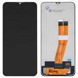 Дисплей для Samsung A035F Galaxy A03, чорний, без рамки, Оригінал (переклеєне скло)