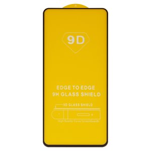 Защитное стекло для Samsung A736 Galaxy A73 5G, совместимо с чехлом, Full Glue, без упаковки , черный, cлой клея нанесен по всей поверхности