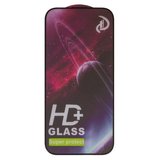 Защитное стекло для Apple iPhone 16 Pro, совместимо с чехлом, Full Glue, (без упаковки), черный