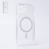 Чохол MagSafe Full Camera для iPhone 12 Pro, прозорий, магнітний, силікон, із захистом камери