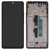 Дисплей для Xiaomi Poco M6 Pro 4G, Redmi Note 13 Pro 4G, Redmi Note 14S, чорний, з рамкою, Сopy, (TFT)
