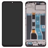 Дисплей для Realme C53 NFC, черный, с рамкой, Original (PRC)