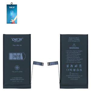 Акумулятор Deji для Apple iPhone 14, Li ion, 3,87 B, 3610 мАг, збільшена ємність, original IC