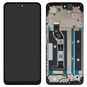 Дисплей для Motorola Moto E15, Moto G05, Moto G15, черный, с рамкой, High Copy, 1540484161