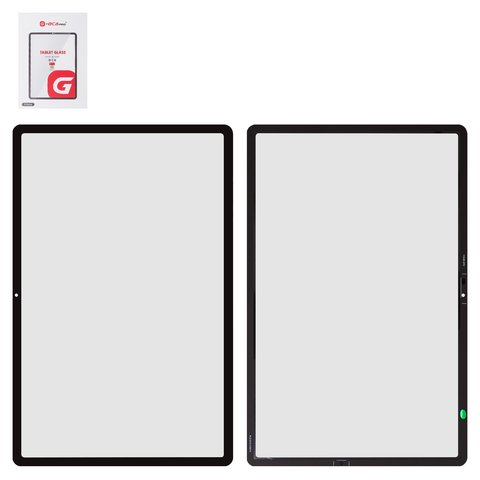 Стекло корпуса G+OCA PRO для Samsung T730  Galaxy Tab S7 FE 12.4" Wi FI, T735  Galaxy Tab S7 FE 12.4" LTE, T736B  Galaxy Tab S7 FE 12.4" LTE 5G, с OCA пленкой, черное