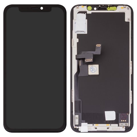 Дисплей для iPhone 11 Pro, черный, с рамкой, High Copy, без упаковки, OLED , GX OEM hard