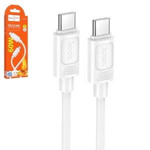 USB кабель Hoco X122, 2xUSB тип C, 100 см, 60 Вт, белый, #6942007662253
