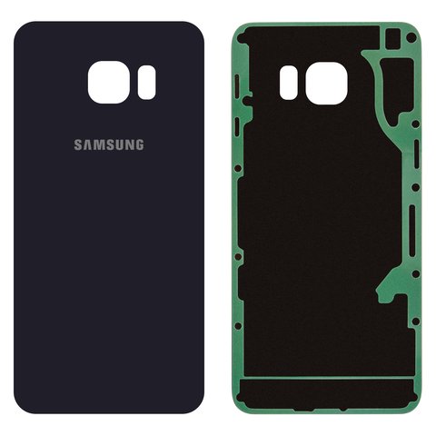 Housing Back Cover compatible with Samsung G928 Galaxy S6 EDGE Plus, dark blue, 2.5D, Original PRC  
