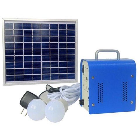 DC Portable Solar Power System, 5 W, 12 V 4 Ah, Poly 18 V 5 W