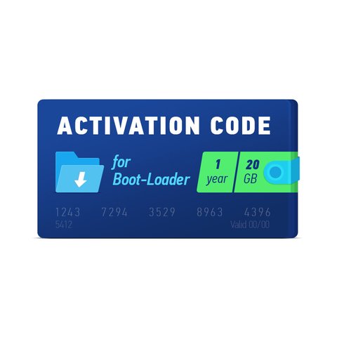 Código de activación Boot Loader 2.0 1 año, 20 GB 