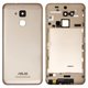 Housing Back Cover compatible with Asus Zenfone 3 Max (ZC520TL) 5,2", (golden, with side button)