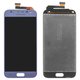 LCD compatible with Samsung J330 Galaxy J3 (2017), (blue, without frame, Original (PRC), original glass)