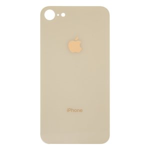 Housing Back Cover compatible with iPhone 8, golden, need to remove the camera glass, small hole 