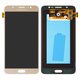 Pantalla LCD puede usarse con Samsung J710 Galaxy J7 (2016), dorado, sin marco, original (vidrio reemplazado)