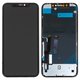 LCD compatible with iPhone XR, (black, with frame, High Copy, HC, Self-welded OEM)