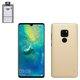 Case Nillkin Super Frosted Shield compatible with Huawei Mate 20, (golden, with support, matt, plastic) #6902048167001