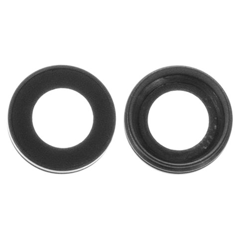 Camera Lens compatible with iPhone 7, black, with frames 
