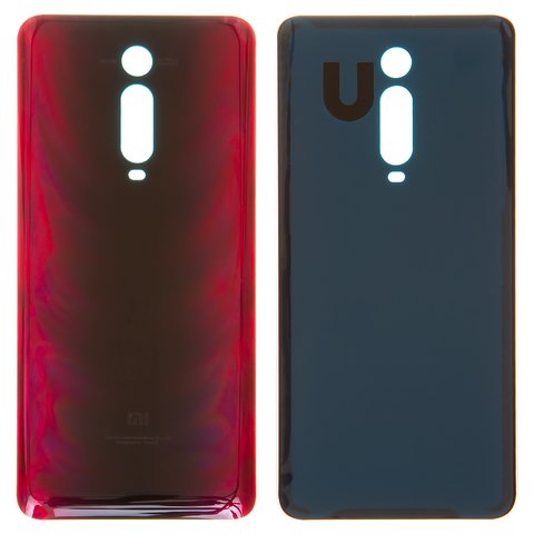 Housing Back Cover compatible with Xiaomi Mi 9T, Mi 9T Pro, red, Logo Mi, M1903F10G 
