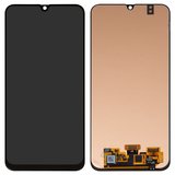 LCD compatible with Samsung M215 Galaxy M21, M305 Galaxy M30, M307 Galaxy M30s, M315 Galaxy M31, (black, without frame, original (change glass) )