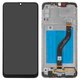 LCD compatible with Samsung A207 Galaxy A20s, (black, with frame, Original (PRC), original glass)