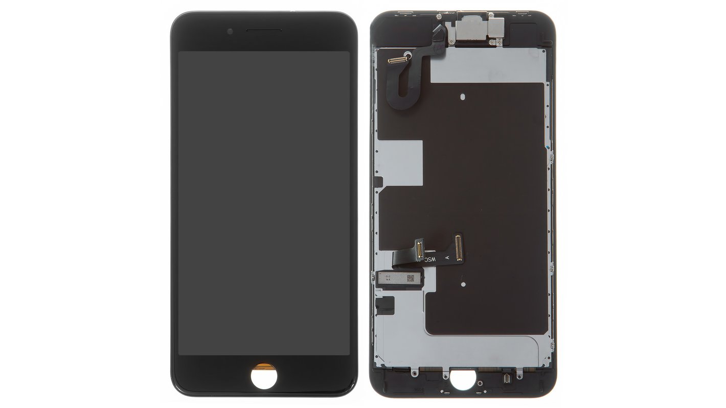 Pantalla LCD puede usarse con Apple iPhone 7 Plus, negro, con marco, HC -  GsmServer