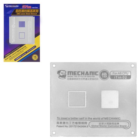 BGA Stencil Mechanic iTin 02 compatible with Apple iPhone 6, iPhone 6 Plus, A8 CPU 
