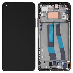 Pantalla LCD puede usarse con Xiaomi Mi 11 Lite 5G NE, negro, con marco, Original PRC 