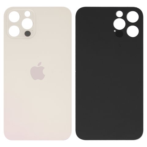 Housing Back Cover compatible with iPhone 12 Pro, golden, need to remove the camera glass, small hole 
