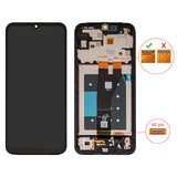 LCD compatible with Samsung A146P Galaxy A14 5G, (black, with frame, Original (PRC), 40 pin)