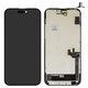 Дисплей для iPhone 15 Plus, черный, с рамкой, HC, (OLED), GX OEM hard