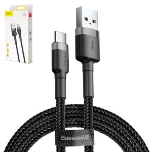 USB кабель Baseus Cafule, USB тип C, USB тип A, 300 см, 2 A, черный, #CATKLF UG1