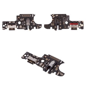 Flat Cable compatible with Motorola Moto G55, charge connector, with components, High Copy, charging board 