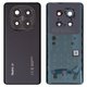 Задняя панель корпуса для Xiaomi Redmi Note 14 Pro 5G, черная, со стеклом камеры, midnight black
