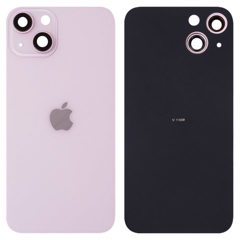 Panel trasero de carcasa puede usarse con iPhone 13, rosada, con vidrio de cámara, small hole