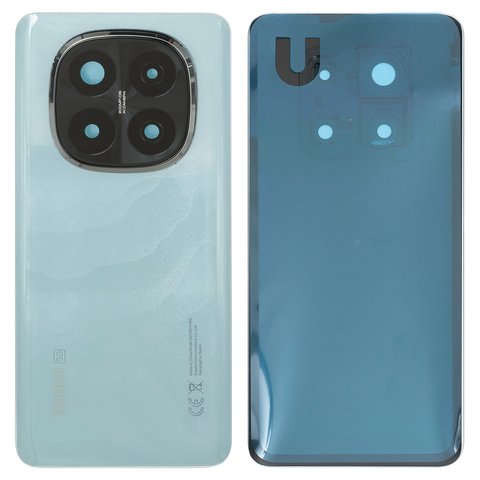 Housing Back Cover compatible with Xiaomi Redmi Note 14 Pro Plus 5G India , dark blue, with camera lens, spectre blue 