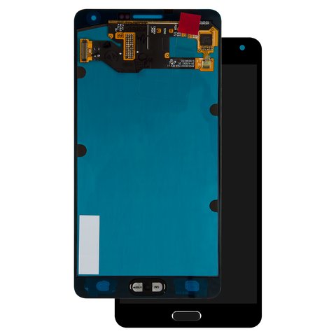 LCD compatible with Samsung A700 Galaxy A7, dark blue, black, without frame, Original PRC , original glass 