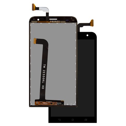 LCD compatible with Asus ZenFone 2 Laser ZE550KL , black, without frame 