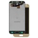 LCD compatible with Samsung J330 Galaxy J3 (2017), (golden, without frame, original (change glass) )
