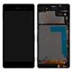 LCD compatible with Sony D6603 Xperia Z3, D6643 Xperia Z3, (black, with frame, Original (PRC))