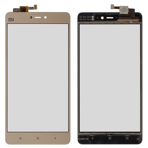 Touchscreen compatible with Xiaomi Mi 4s, golden 
